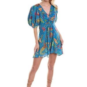 Farm Rio Ocean Stories Mini Dress S